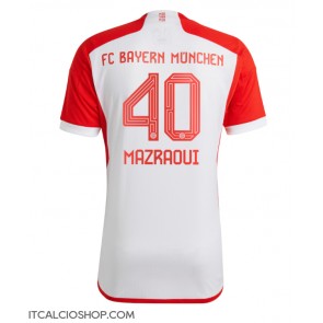 Bayern Munich Noussair Mazraoui #40 Prima Maglia 2023-24 Manica Corta